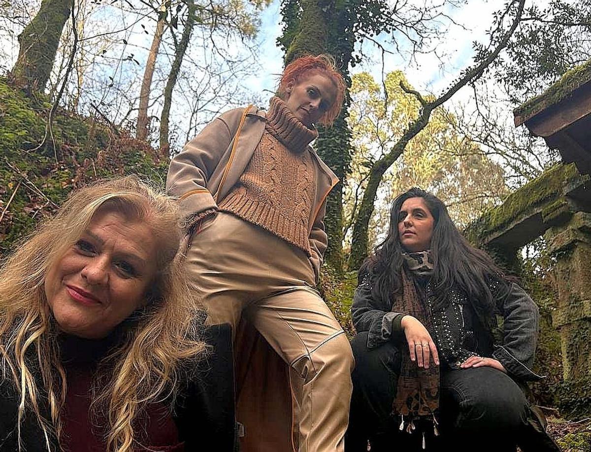 Vanessa, Merchi y Paula, As Lembranzas, en una foto promocional de su último trabajo discográfico. | CEDIDA