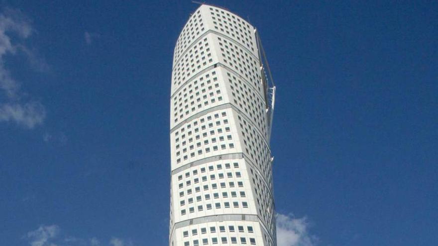 El edificio premiado, &quot;Turning Torso&quot;, en Suecia.