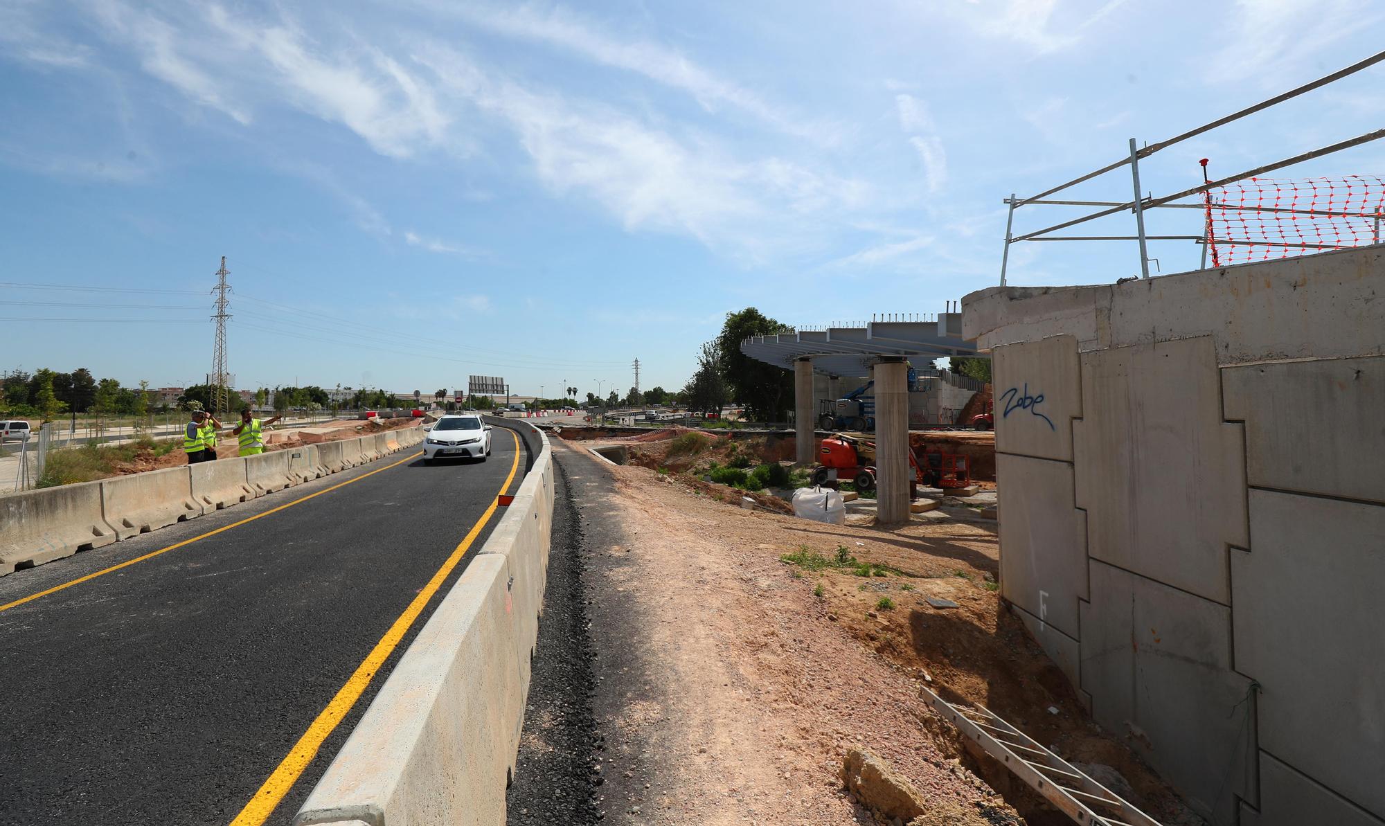 El nuevo acceso a València desde la Pista de Silla