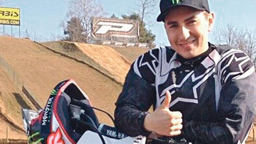 Jorge Lorenzo durante un entrenamiento esta pasada semana.