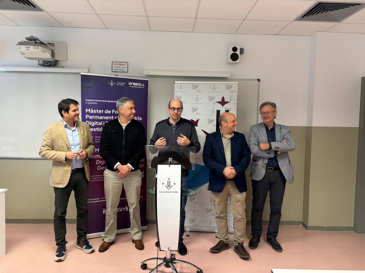 Acte de presentació de la nova formació de màster a Igualada