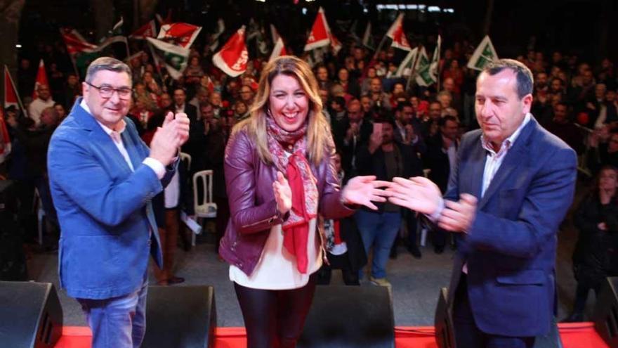 Antonio Moreno Ferrer, Susana Díaz y José Luis Ruiz Espejo.