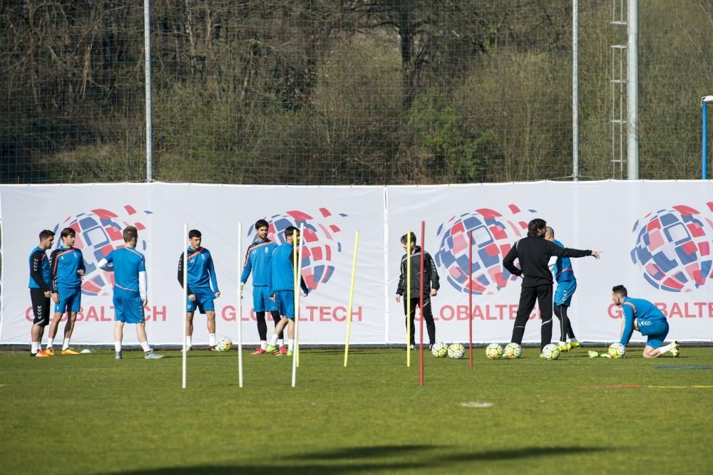 Generelo dirige su primer entrenamiento del Real Oviedo