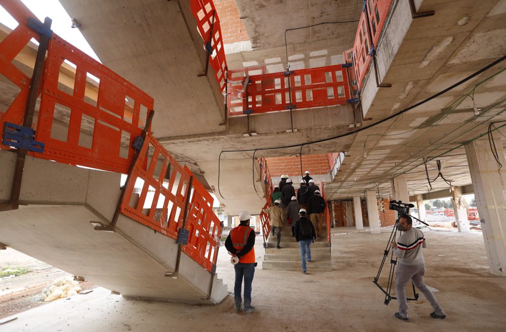 Así avanzan las obras del esperado IES nº5 del Port de Sagunt.