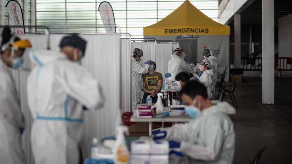 Realización de test para la detección del coronavirus en Zamora