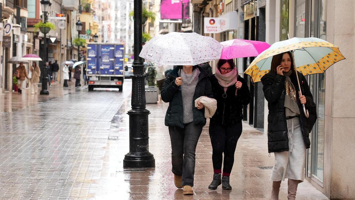 Episodio reciente de lluvias en Castelló.