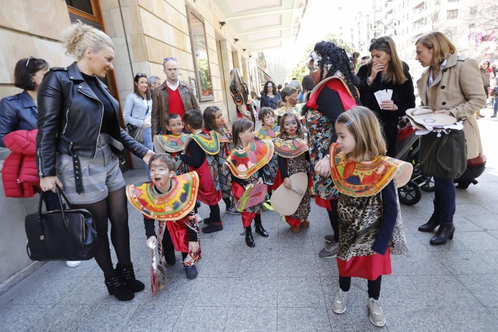 Desfile infantil en el Carnaval de Gijón