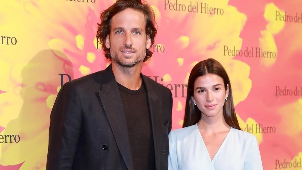 Sandra Gago y Feliciano López, padres de su primer hijo, Darío