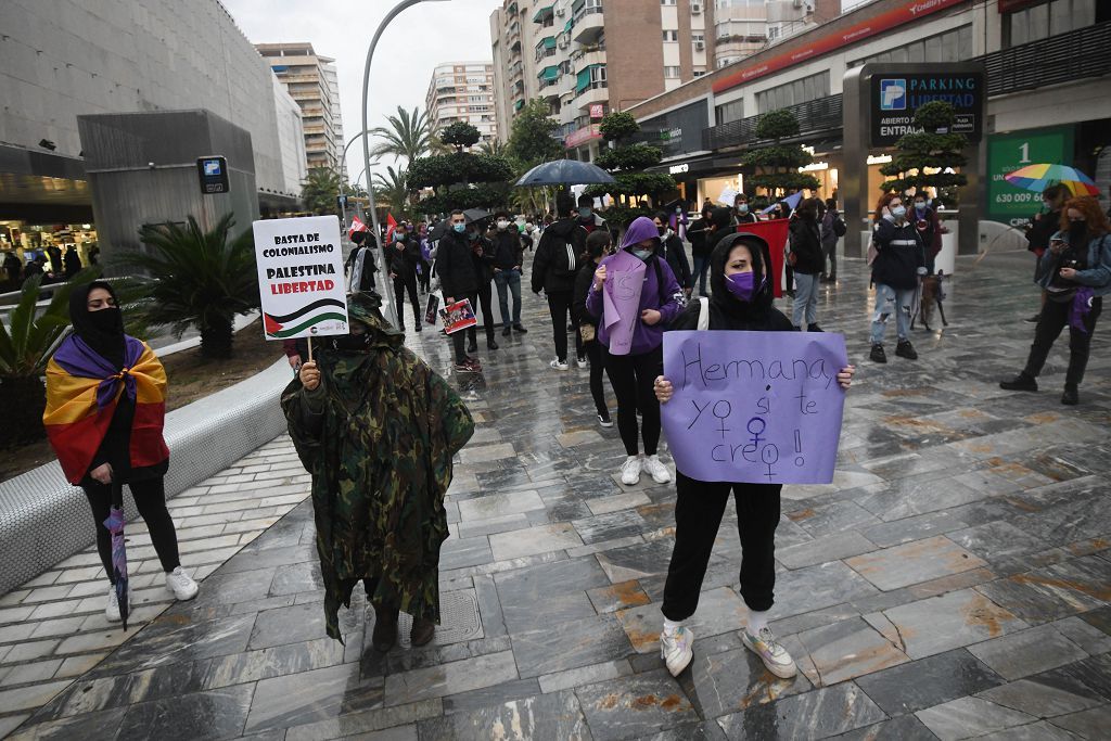 Manifestación feminista en Murcia