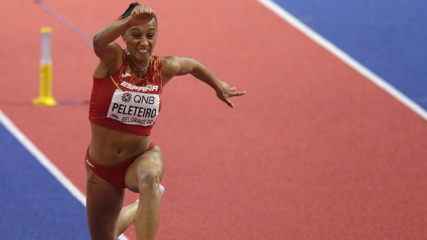 Ana Peleteiro regresa con un salto por encima de los 14 metros