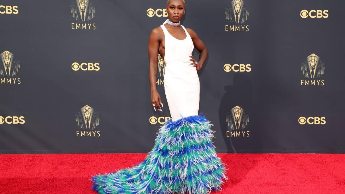 Cynthia Erivo en la alfombra roja de los premios Emmy