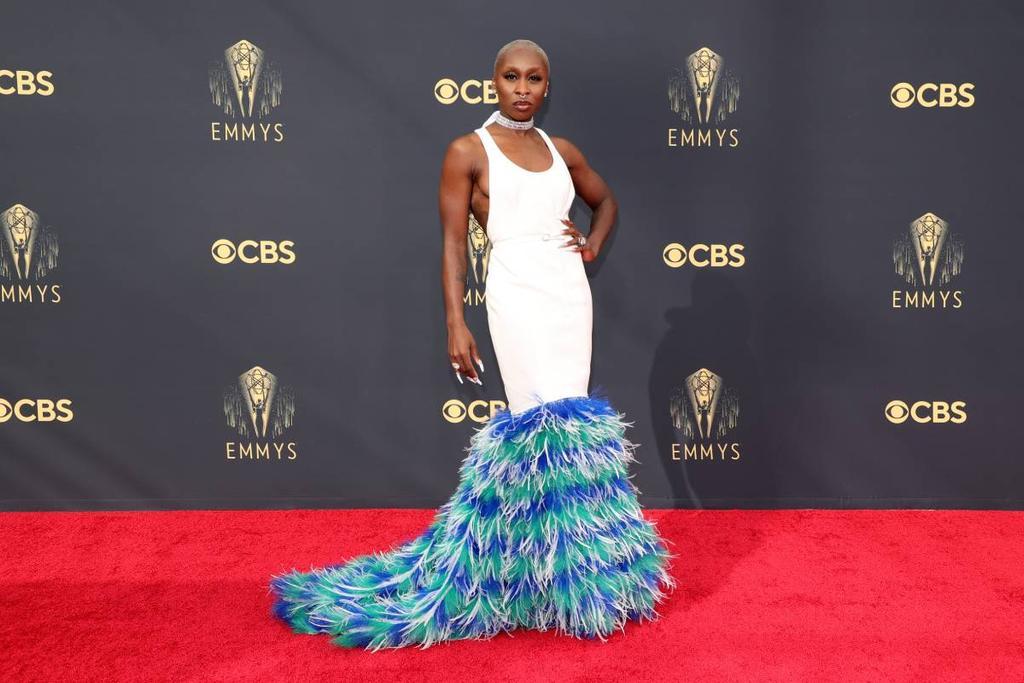 Cynthia Erivo en la alfombra roja de los premios Emmy