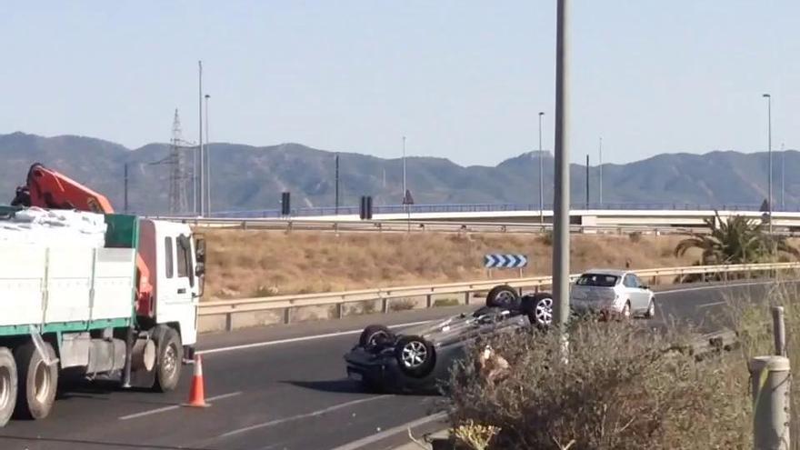 Accidente en la A7 en sentido Alicante