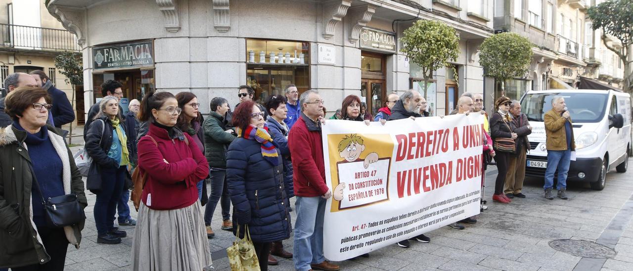 Los juzgados de Vigo suspenden desahucios por impago de alquiler en virtud de la medida del Gobierno central decretada a raíz de la crisis del COVID-19.