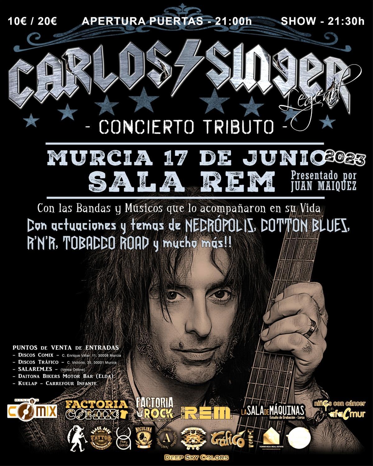 El cartel del concierto.