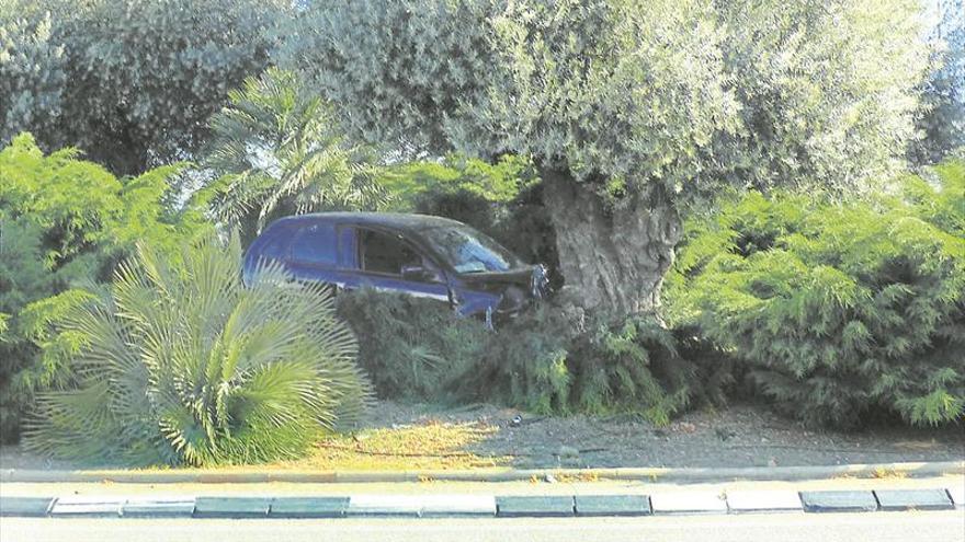 Un joven choca contra un árbol al dormirse al volante