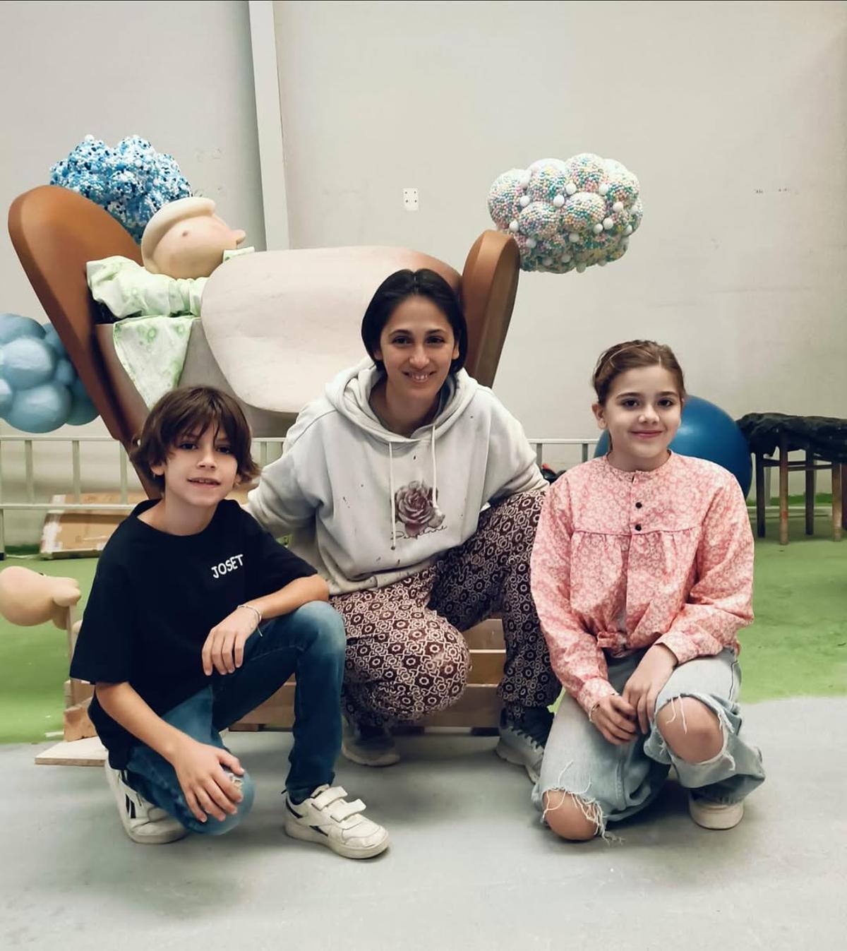 "Tedi" Chichanova, con los infantiles