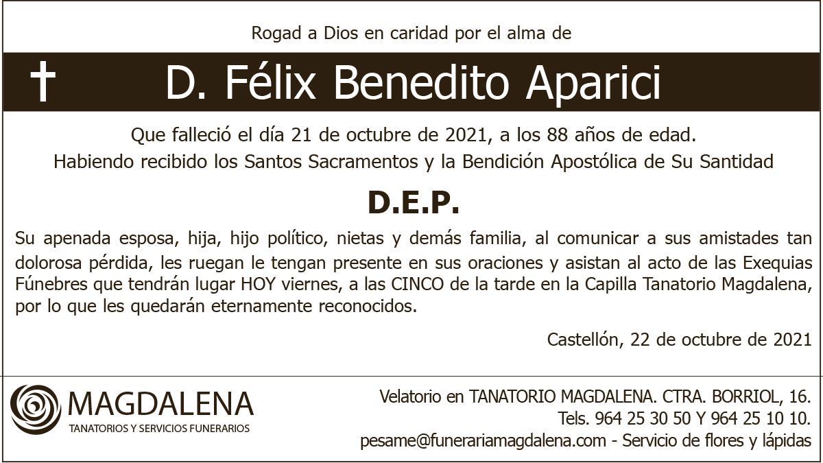 D. Félix Benedito Aparici