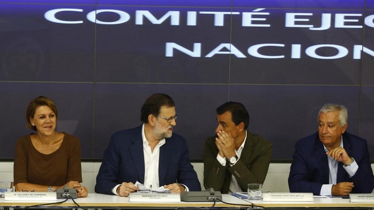 Mariano Rajoy en el Comité Ejecutivo Nacional del PP