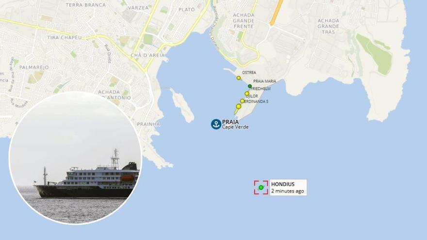 Hantavirus: así puedes rastrear en tiempo real el crucero MV Hondius rumbo a Canarias
