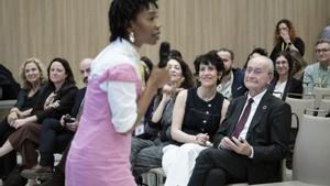 Elma Saiz y Francisco de la Torre, ayer. | MARÍA ALONSO/EFE