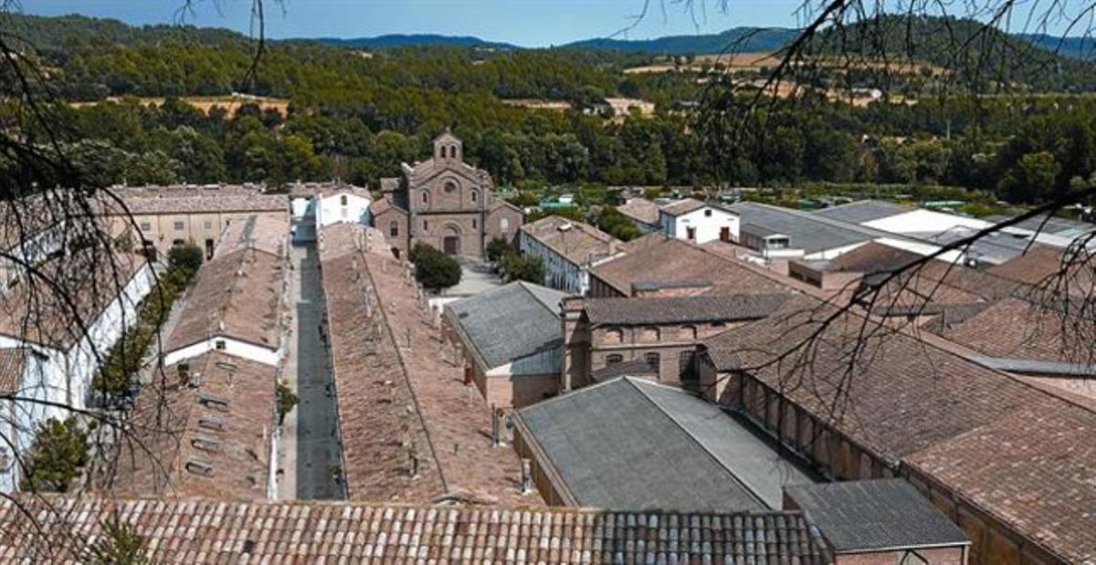 Antigua colonia textil L’Atmetlla de Merola, en el municipio de Puig-reig, hace un par de semanas.