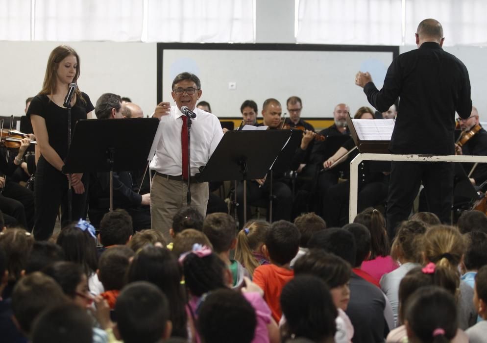 Representación de "Pedro y el Lobo" de Oviedo Filarmonía con Roberto Sánchez Ramos, Rivi