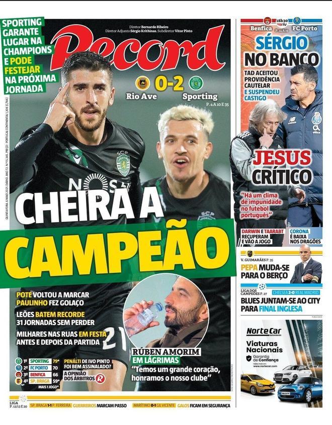 La portada de Record