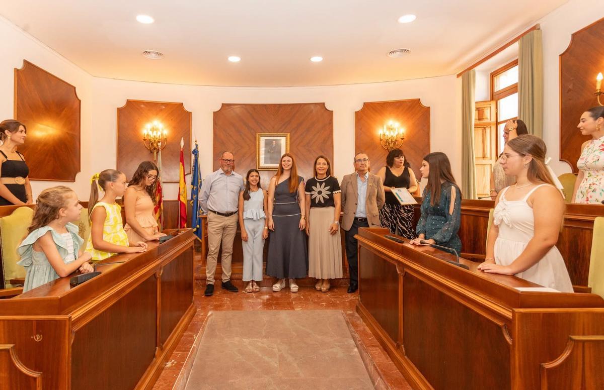 Recepción en el salón de plenos.