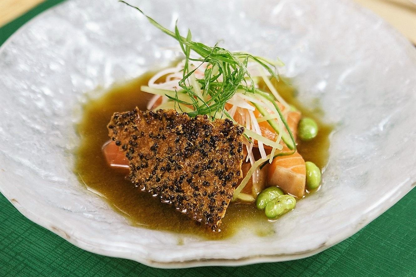 El ceviche 'nikkei' de salmón de Alejandra Ormeño, chef del restaurante Ají.