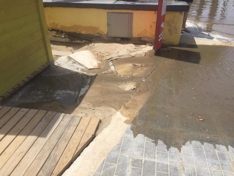 Vertido de aguas fecales en Orihuela Costa