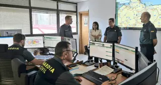La delegada del Gobierno visita el cuartel del Rubín de la Guardia Civil