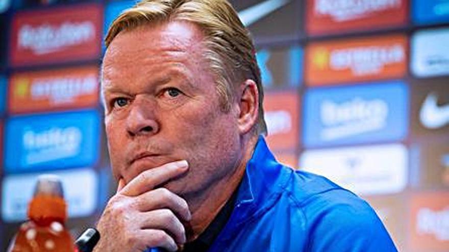 Koeman, ahir davant la premsa | ENRIC FONTCUBERTA/EFE