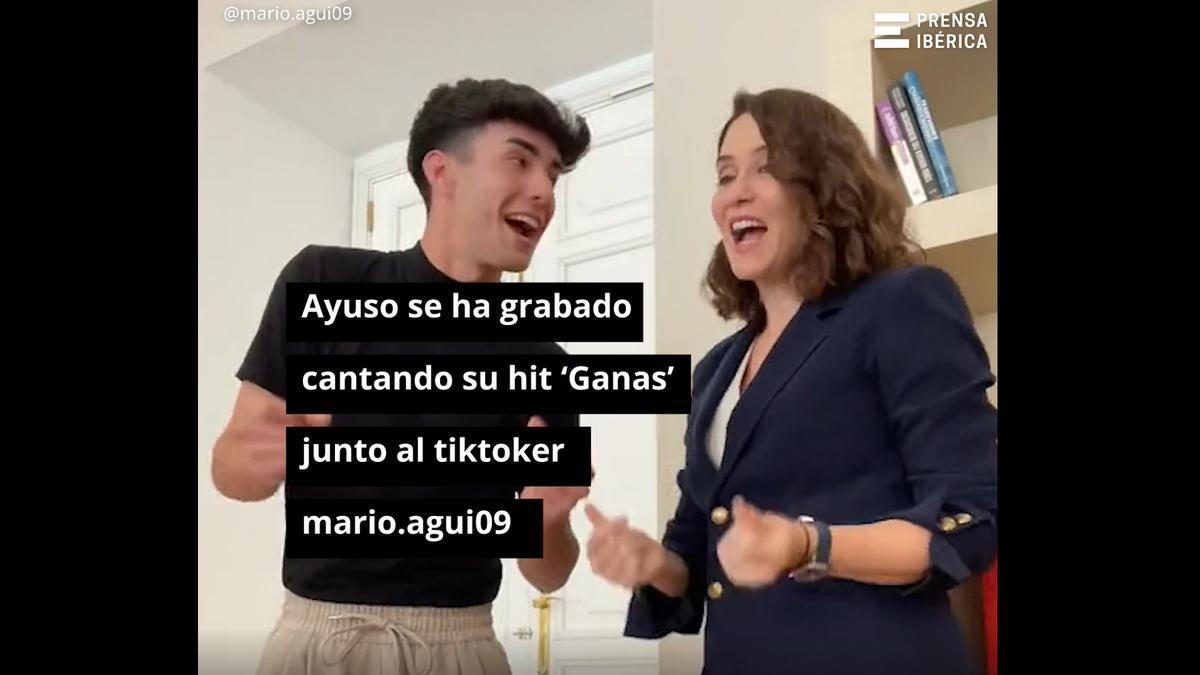 VÍDEO | Ayuso 'con ganas' en tiktok