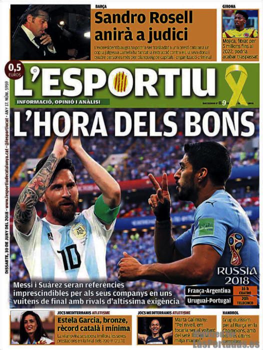 Portadas deportivas de este sábado 30 de junio