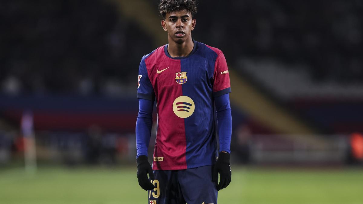 Lamine Yamal, durante el último partido contra el Leganés.