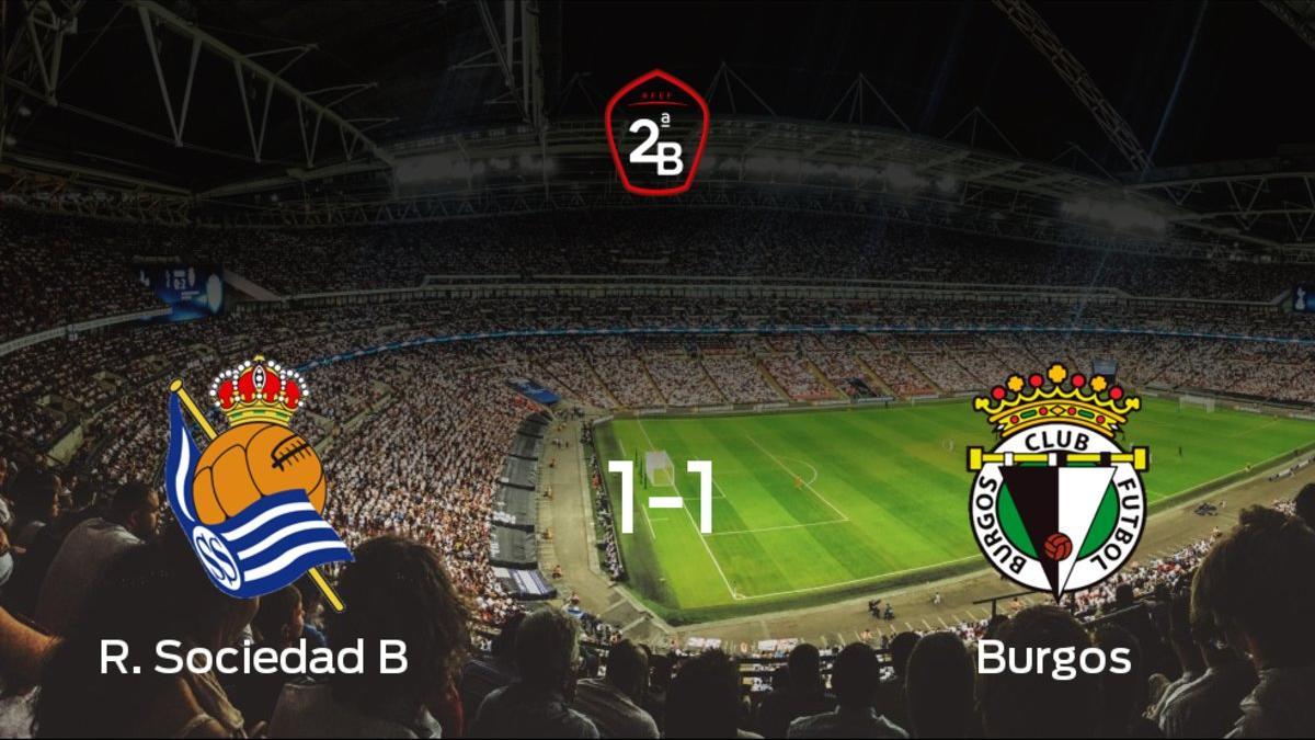 El Burgos saca un punto a la Real Sociedad B a domicilio 1-1