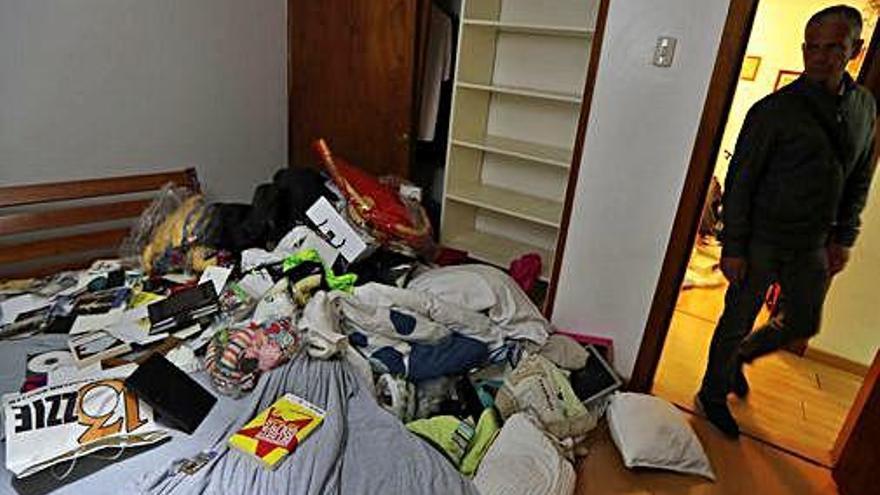 Estat de l&#039;habitació de Marrero, després de l&#039;arrest.