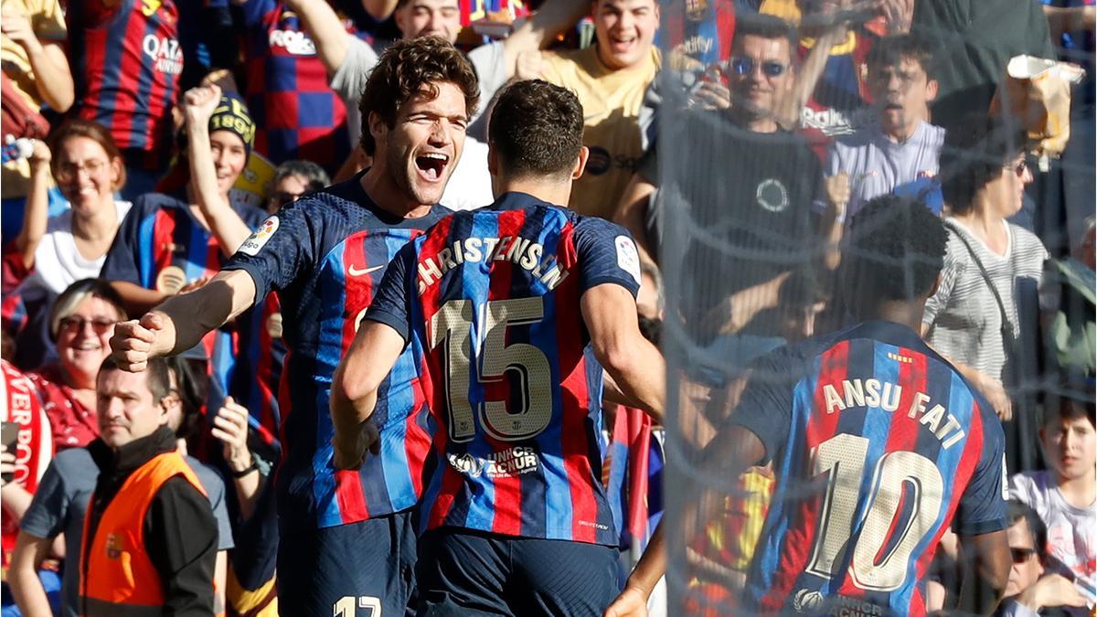 El 1x1 de los jugadores del Barça, al descanso ante el Espanyol