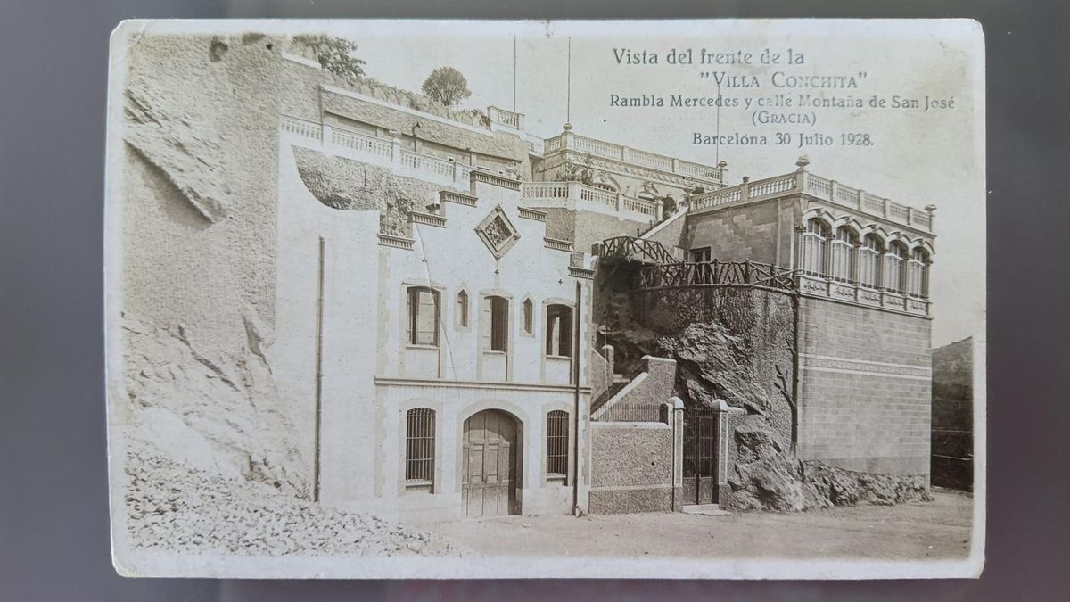 Postal de 1928 que identifica la vivienda como Villa Conchita