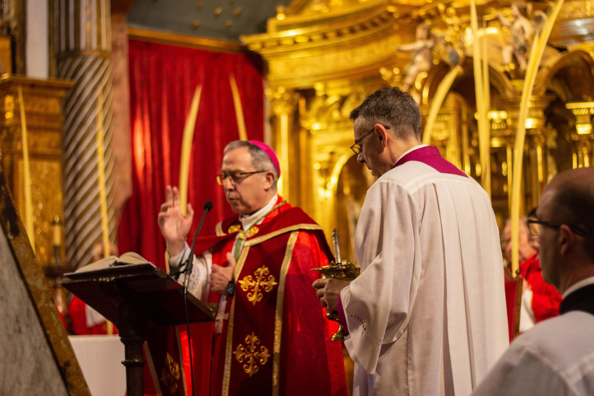 ZAMORA.BENDICION DE LAS PALMAS Y PROCESION HASTA LA CATEDRAL