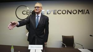 Antón Costas, en un acto del Cercle d’Economia, en su etapa como presidente. 