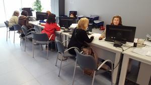 Una oficina de servicios sociales del Ayuntamiento de Barcelona.