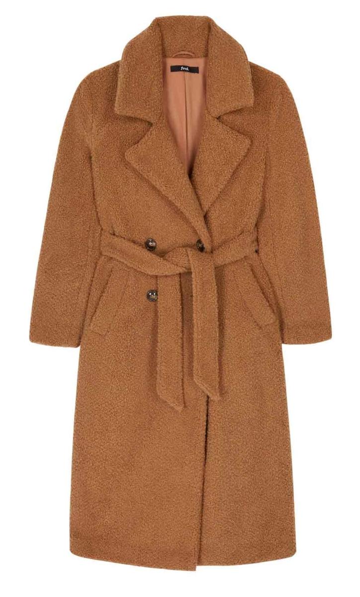 Abrigo marrón de Find. (Precio:110 euros)