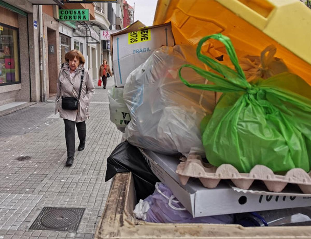 200 toneladas de basura sin recoger en A Coruña