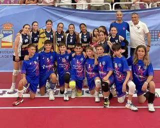 Doblete de plata balear en el Campeonato de España alevín de voleibol