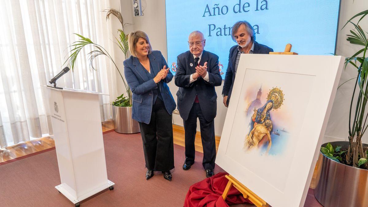 Presentación de los actos de la patrona de Cartagena, la Virgen de la Caridad, este jueves.