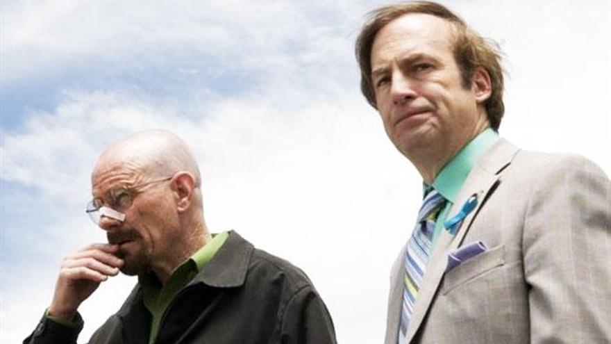 Walter White con Saul Goodman.