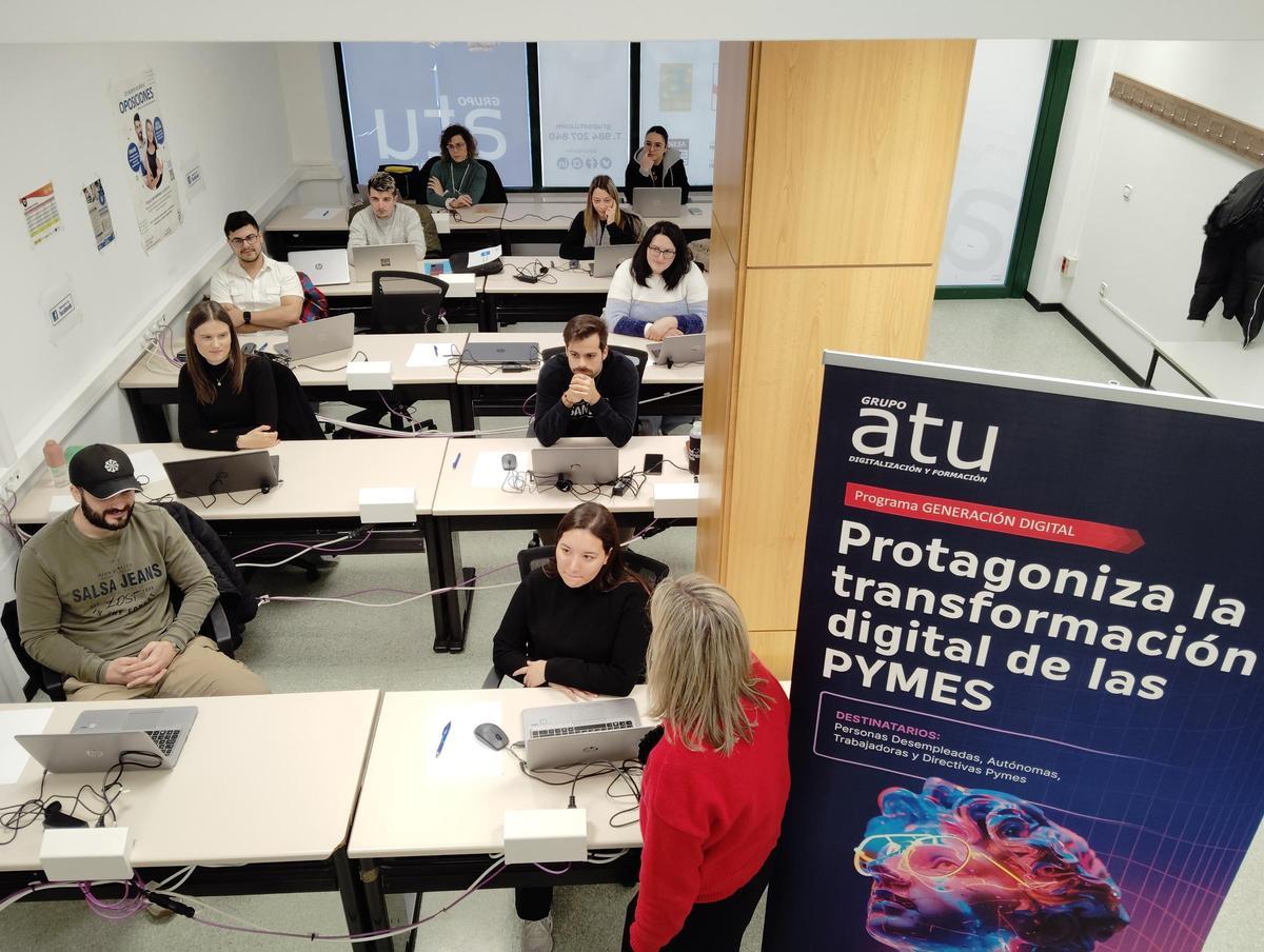El alumnado del Programa gratuito Generación Digital pueden ser autónomos, directivos y trabajadoras de PYMES