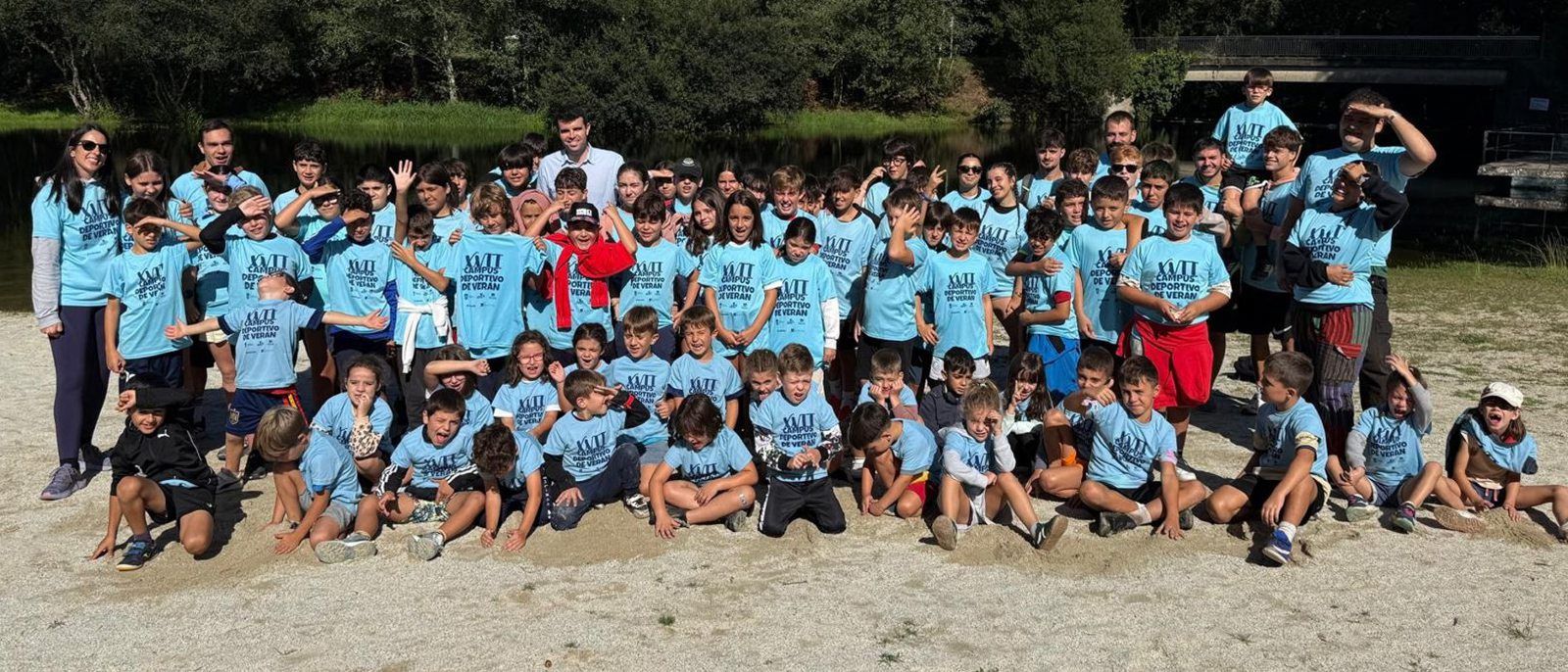 El Concello de A Estrada clausuró ayer el cuarto y último turno de su Campus Deportivo de Verano. | CEDIDA